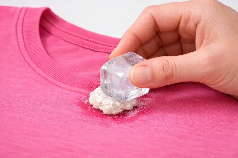 Comment enlever du chewing-gum sur un vêtement avec un simple glaçon : tuto rapide et efficace