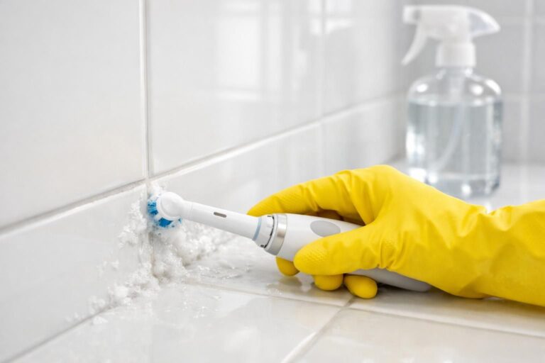 Comment nettoyer efficacement des joints de carrelage avec une brosse à dents électrique pour gagner du temps
