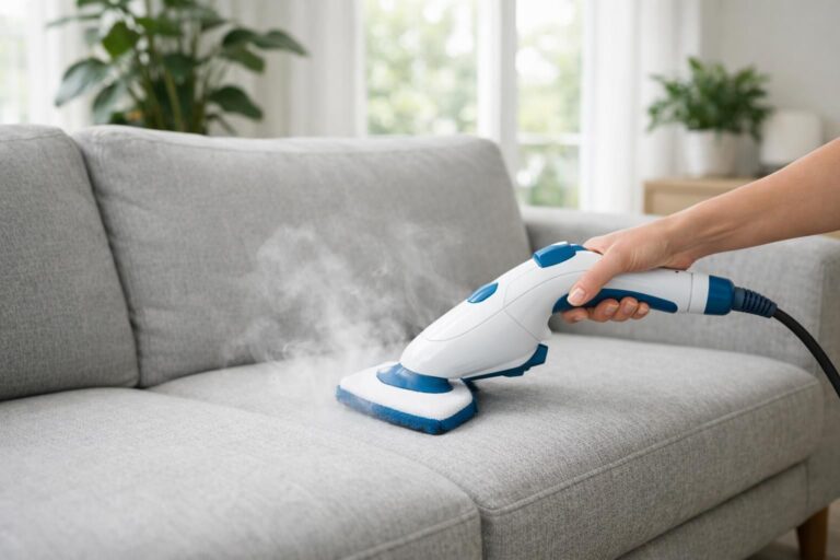 Comment nettoyer un canapé en tissu avec un nettoyeur vapeur sans laisser d&rsquo;auréoles d&rsquo;eau