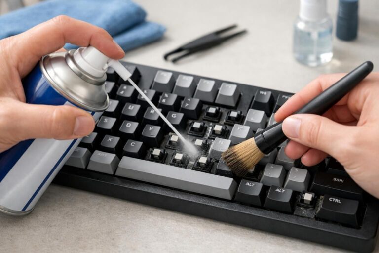 Comment nettoyer un clavier mécanique sans retirer toutes les touches facilement