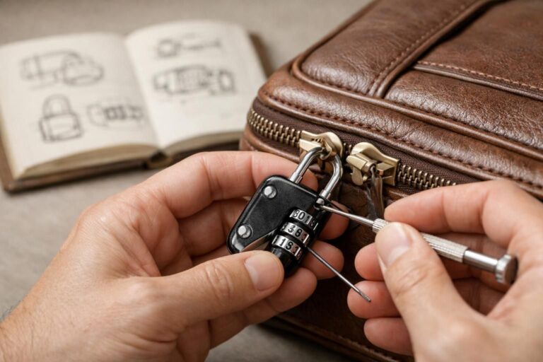 Comment réinitialiser le code d&rsquo;un cadenas de valise oublié sans tout casser