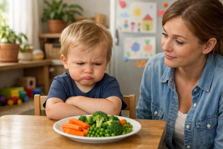 Pourquoi mon enfant de 2 ans refuse-t-il soudainement de manger ses légumes : comprendre la néophobie alimentaire