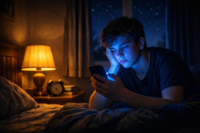 Pourquoi votre ado a besoin de dormir 10h par nuit : comprendre l&rsquo;impact de la lumière bleue sur la mélatonine