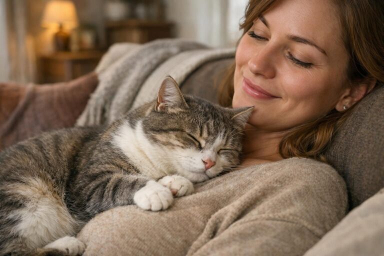 Pourquoi votre chat dort-il sur votre poitrine ou vos jambes : chaleur ou affection ?