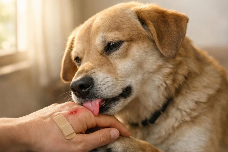 Pourquoi votre chien lèche vos plaies ou vos mains : entre soin naturel et signe de soumission