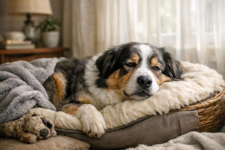 Pourquoi votre chien soupire quand il s’installe : tristesse, fatigue ou simple contentement ?