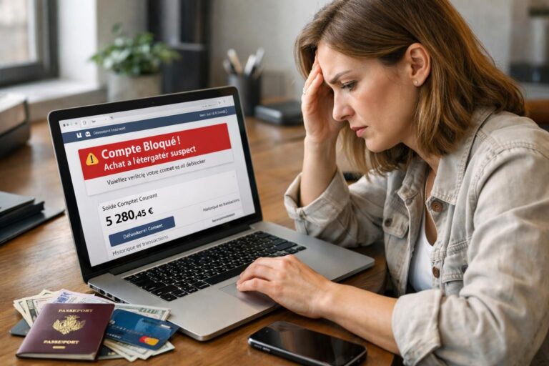 Pourquoi votre compte bancaire est bloqué après un achat à l&rsquo;étranger et comment le déverrouiller rapidement