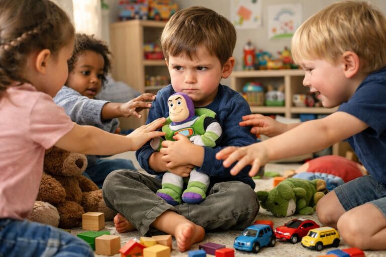 Pourquoi votre enfant ne veut pas prêter ses jouets : comprendre l&rsquo;âge de la propriété chez les enfants