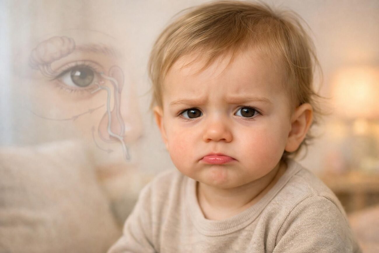 Pourquoi votre enfant pleure sans larmes : comprendre le développement des canaux lacrymaux