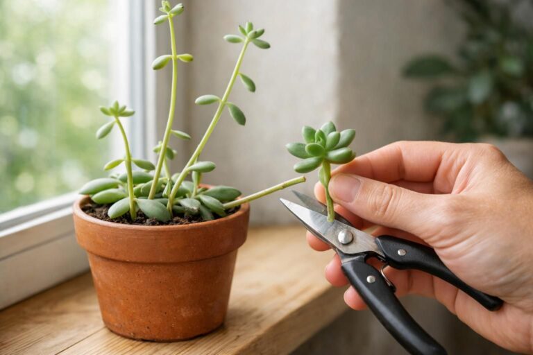 Pourquoi votre plante grasse s&rsquo;étire vers le haut et comment la bouturer pour la sauver
